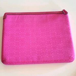 COACH monogram IPad Case Pink